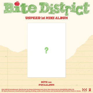 [PRE-ORDER] USPEER 1st Mini Album [BITE DISTRICT] (BITE Ver.) (POCAALBUM)