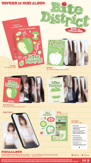 USPEER 1st Mini Album [BITE DISTRICT] (BITE Ver.) (POCAALBUM)