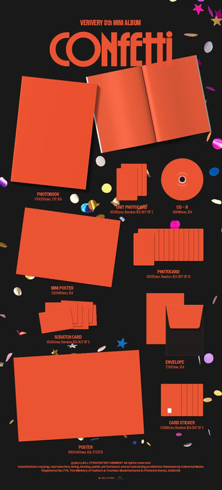 [PRE-ORDER] VERIVERY 8th Mini Album [CONFETTI] (PHOTOBOOK Ver.)