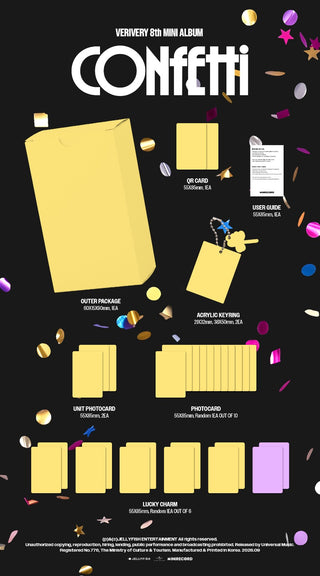 [PRE-ORDER] VERIVERY 8th Mini Album [CONFETTI] (LUCKY CHARM Ver.)
