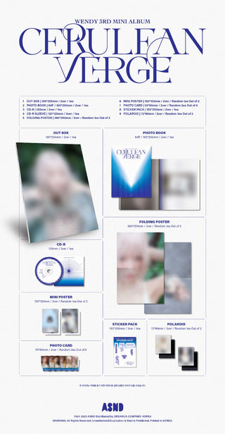 WENDY (Red Velvet) 3rd Mini Album [Cerulean Verge] (Photobook Ver.)