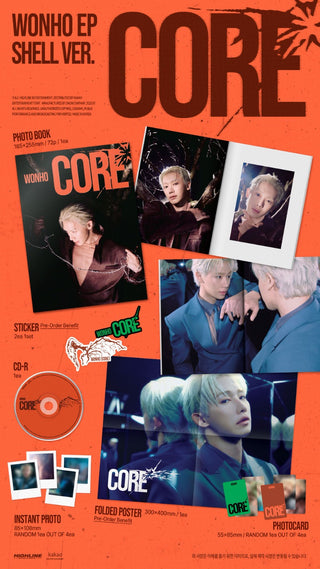 [PRE-ORDER] WONHO EP [CORE] (Raw Ver. / Shell Ver.)