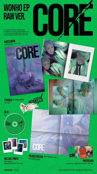 [PRE-ORDER] WONHO EP [CORE] (Raw Ver. / Shell Ver.)