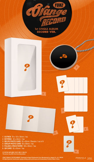 [PRE-ORDER] YUHZ 1st Single Album [Orange Record] (Record ver. / Epilogue ver.) (Kiwee Album)