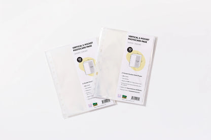 High Clarity A5 Binder Sleeves Postcard 2 Pockets, Double Sided