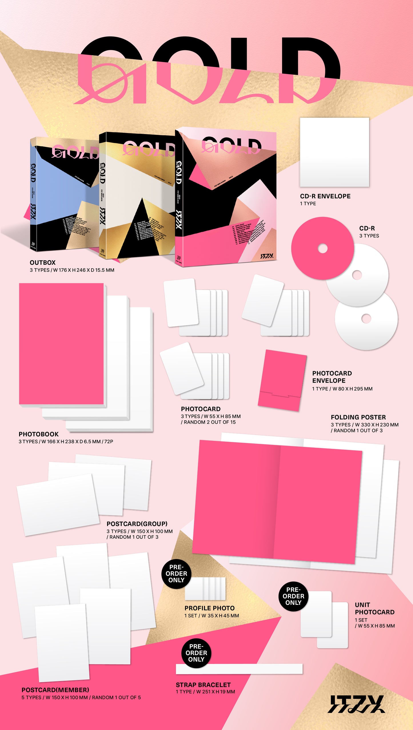 ITZY 9th Mini Album [GOLD] (STANDARD VER.)