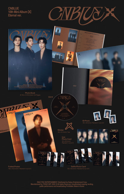 CNBLUE 10th Mini Album [X] (Eternal ver. / Memory ver.)