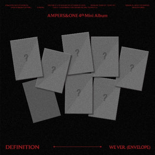 [PRE-ORDER] AMPERS&ONE 4th Mini Album [DEFINITION] (WE Ver.)