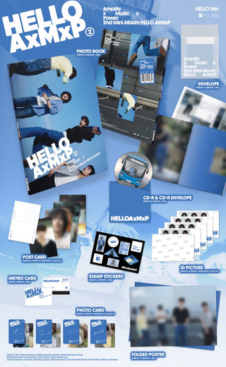 [PRE-ORDER] AxMxP 2nd Mini Album [HELLO AxMxP] (HELLO Ver. / AGAIN Ver.)