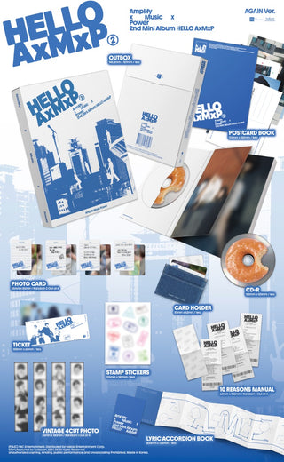 [PRE-ORDER] AxMxP 2nd Mini Album [HELLO AxMxP] (HELLO Ver. / AGAIN Ver.)