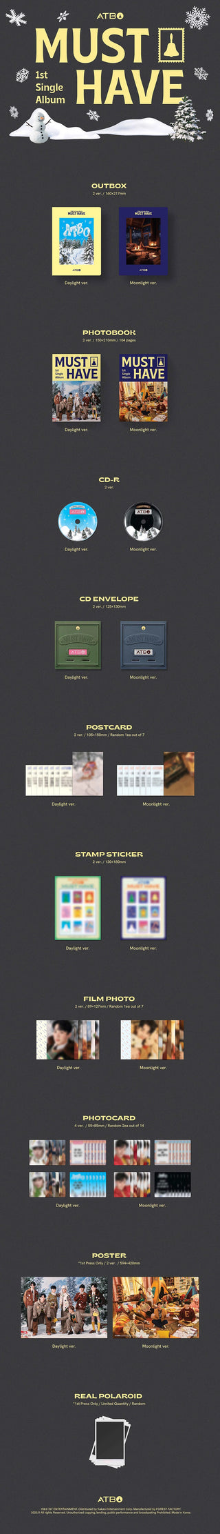 ATBO 1ST SINGLE ALBUM [MUST HAVE]