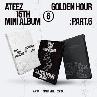 [PRE-ORDER] ATEEZ 15TH MINI ALBUM [GOLDEN HOUR : Part.6] (A Ver. / DIARY Ver. / Z Ver)