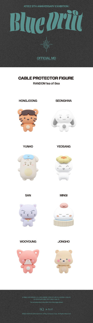 [PRE-ORDER] ATEEZ [ATEEZ 8TH ANNIVERSARY : Blue Drift] CABLE PROTECTOR FIGURE (Random)