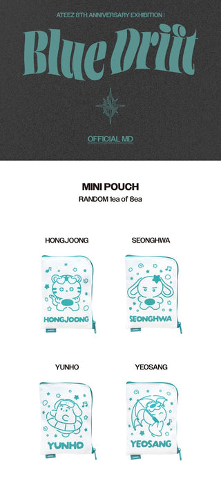 [PRE-ORDER] ATEEZ [ATEEZ 8TH ANNIVERSARY : Blue Drift] MNI POUCH (Random)