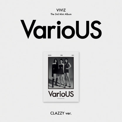 VIVIZ 3rd Mini Album [VarioUS] (Photobook Ver.) (CLAZZY Ver. / SIDE-A Ver. / OFF&ON Ver.)