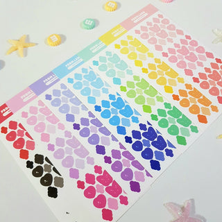 Line Glitter Sticker Sheet