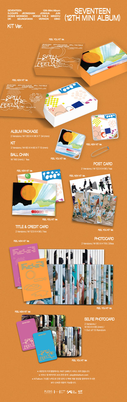 SEVENTEEN 12th Mini Album [SPILL THE FEELS] (KiT Ver.)