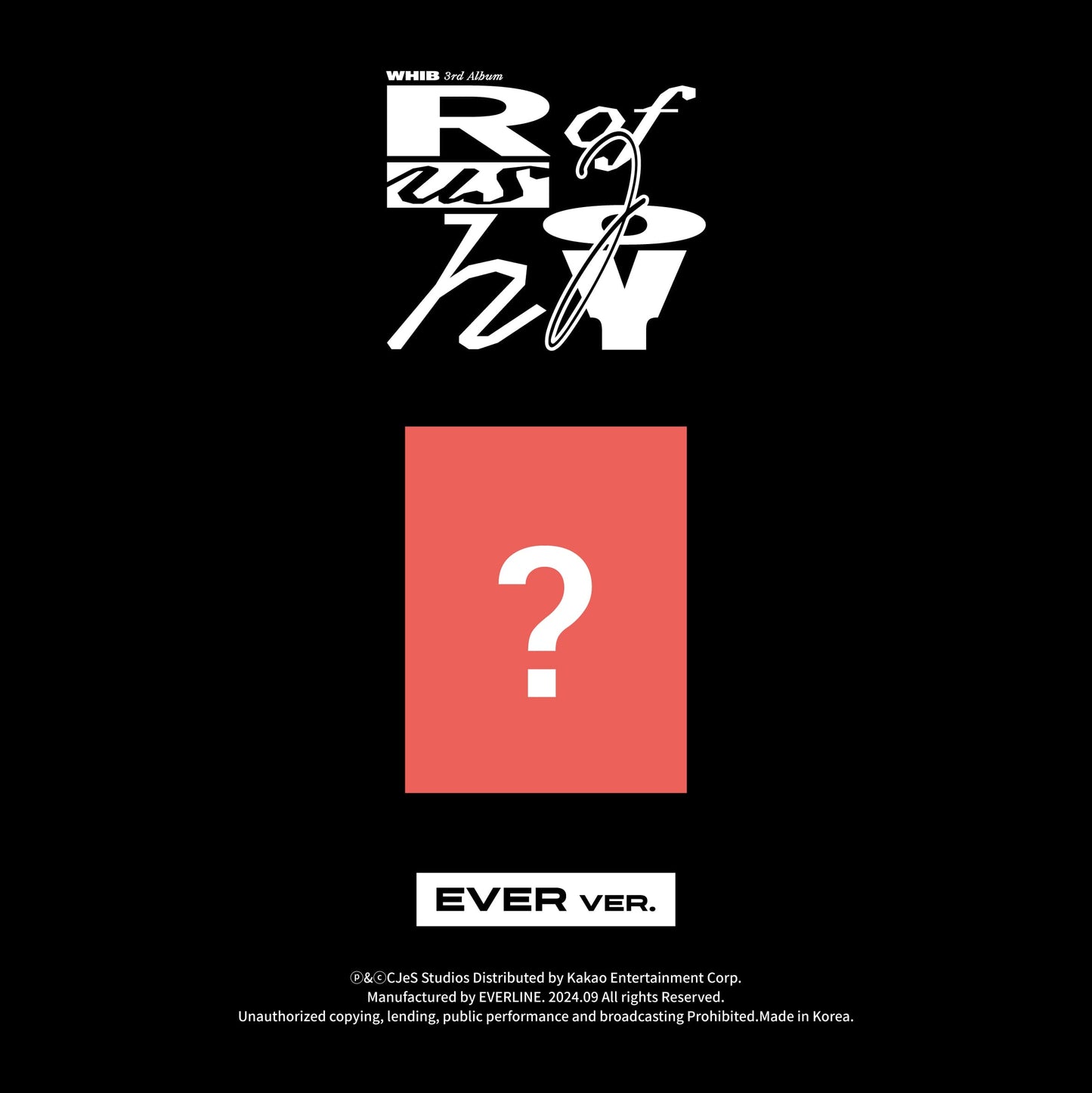 WHIB 3rd Sigle Album [Rush of Joy] (EVER Ver.)