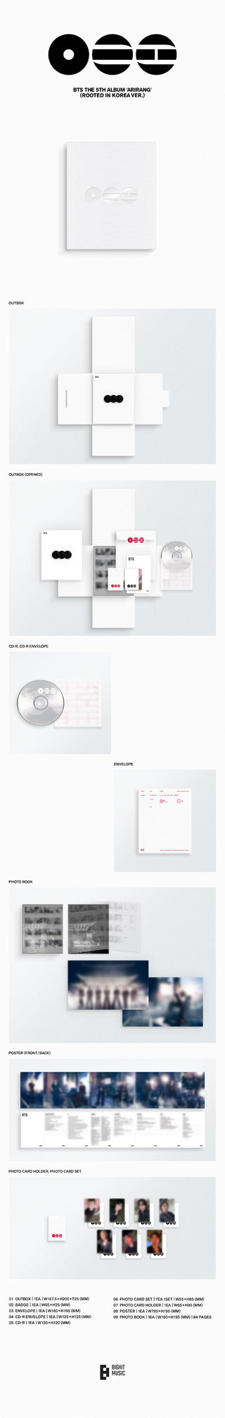 BTS 5th Full Album [ARIRANG] (Rooted in Korea Ver. / Rooted in Music Ver.)
