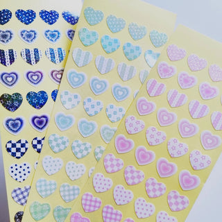 Pattern Heart Sticker Sheet