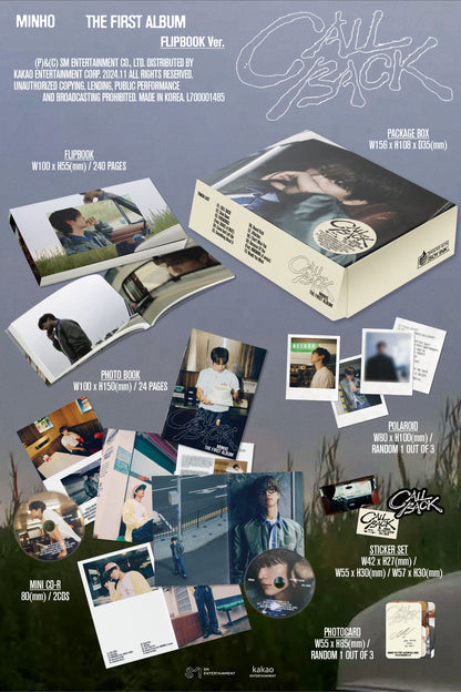 MINHO 1st Album [CALL BACK] (Flip Ver.)