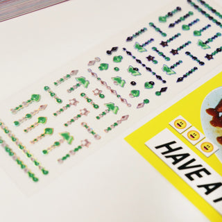 Sparkling Beads Sticker Sheet