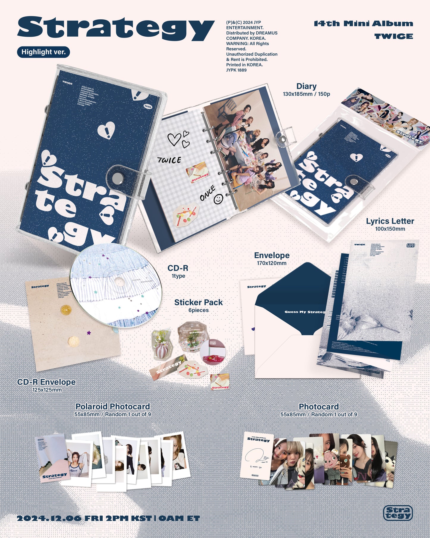 TWICE 14th Mini Album [STRATEGY] (Highlight Ver.)