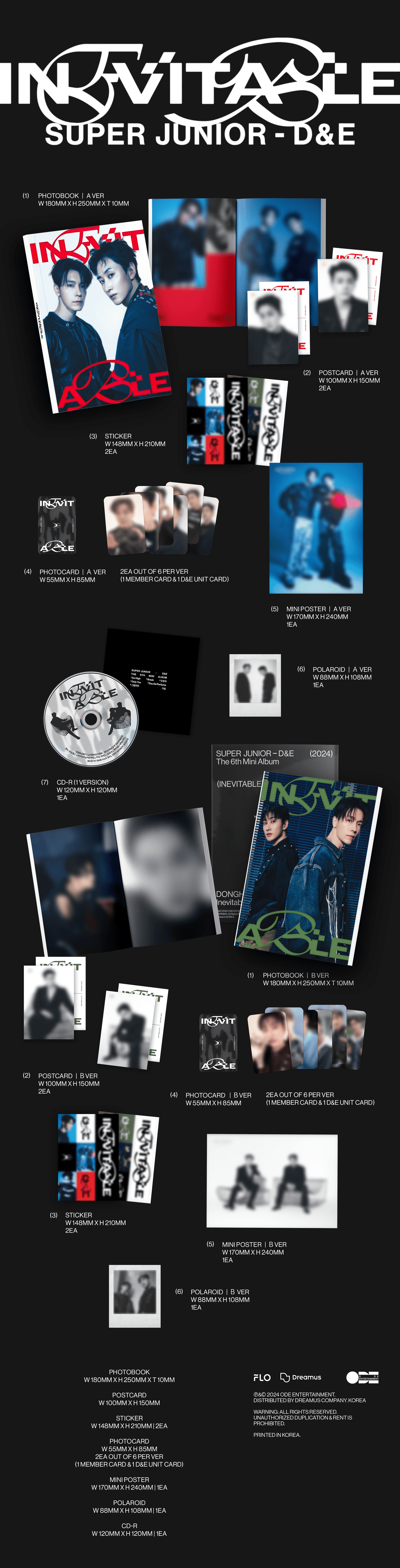 Super Junior D&E 6th Mini Album [INEVITABLE]