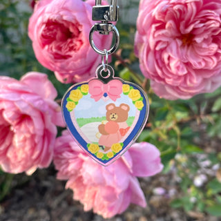 Vintage Heart Keyring