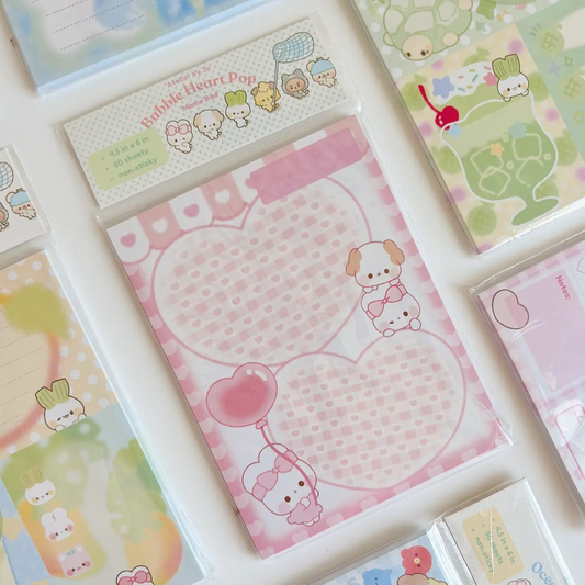 Bubble Heart Memopad