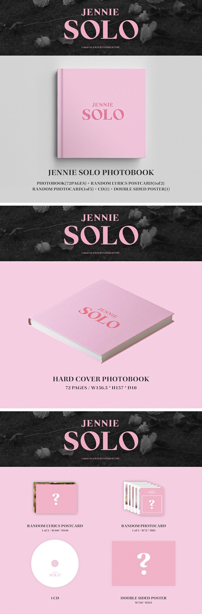 JENNIE (BLACKPINK) 1st Single Album [SOLO] (Photobook Ver.)