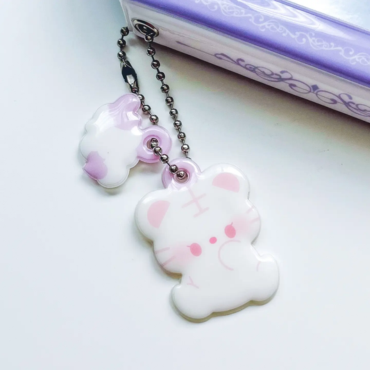 Snowy Puffy Keychain