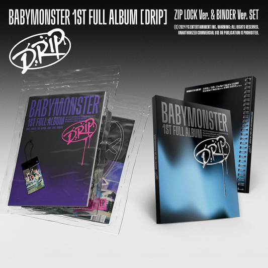 BABYMONSTER 1st Full Album [DRIP] (ZIP LOCK Ver. / BINDER Ver.)