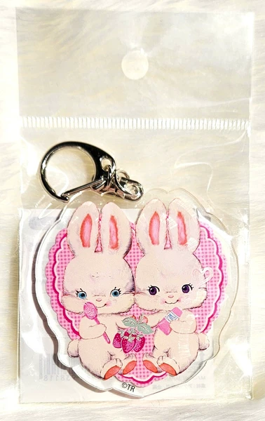 Twin Rabbit Keychain