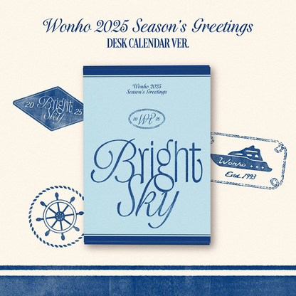 WONHO 2025 Season’s Greetings [Bright Sky] (Desk Calendar Ver.)