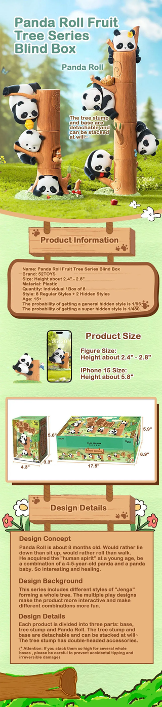 Panda Roll Fruit Tree Series Blind Box