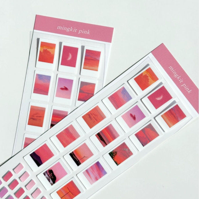 Pink Photo Sticker Sheet