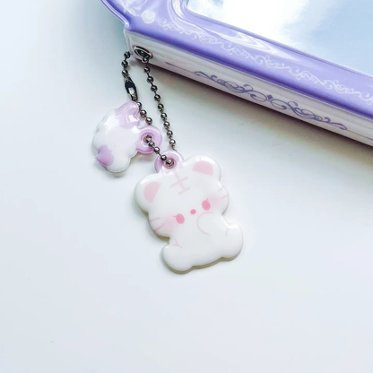 Snowy Puffy Keychain