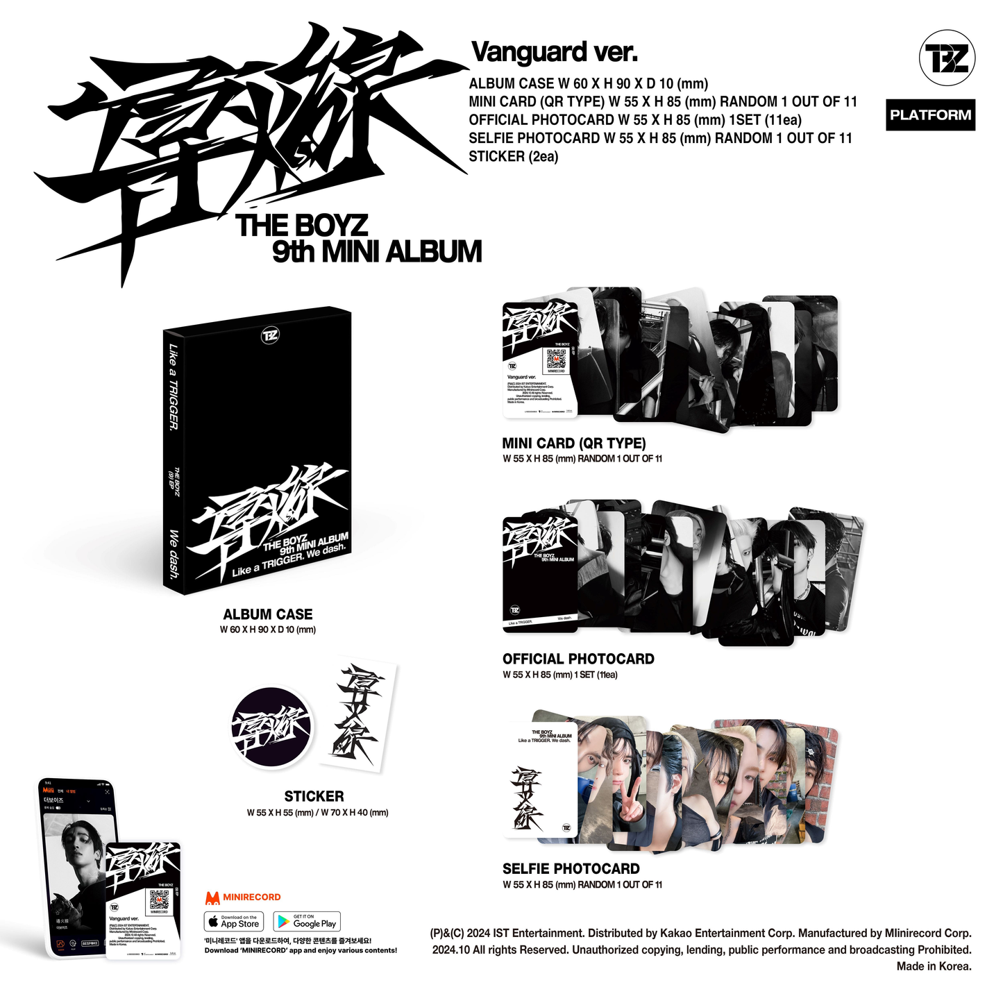 THE BOYZ 9th Mini Album [導火線 (도화선)] (Flash Ver. / Riot Ver. / Vanguard Ver.) (Platform Ver.)