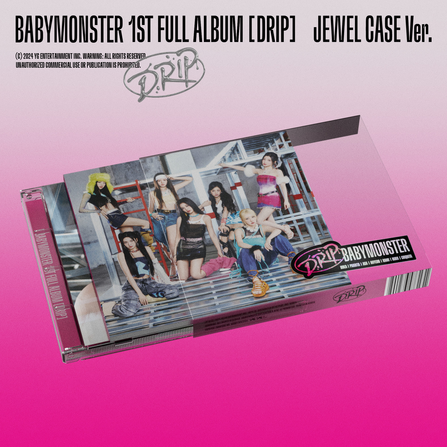 BABYMONSTER 1st Full Album [DRIP] (JEWEL CASE Ver.)