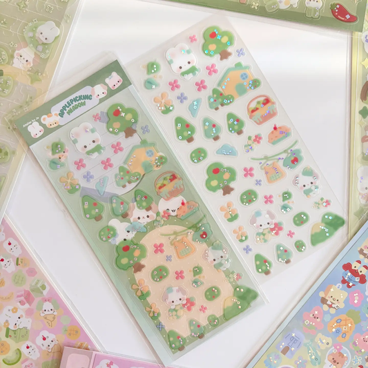 Apple Picking Meadow Journaling Sticker Sheet