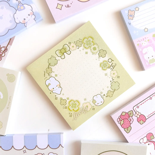 Lucky Clover Memo Pad