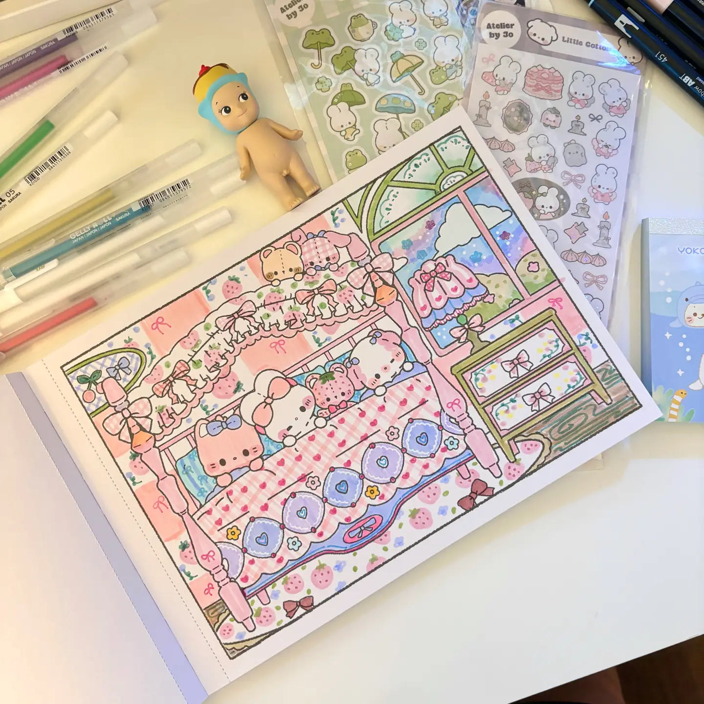 Cozy Coloring Book for Adults & Kids