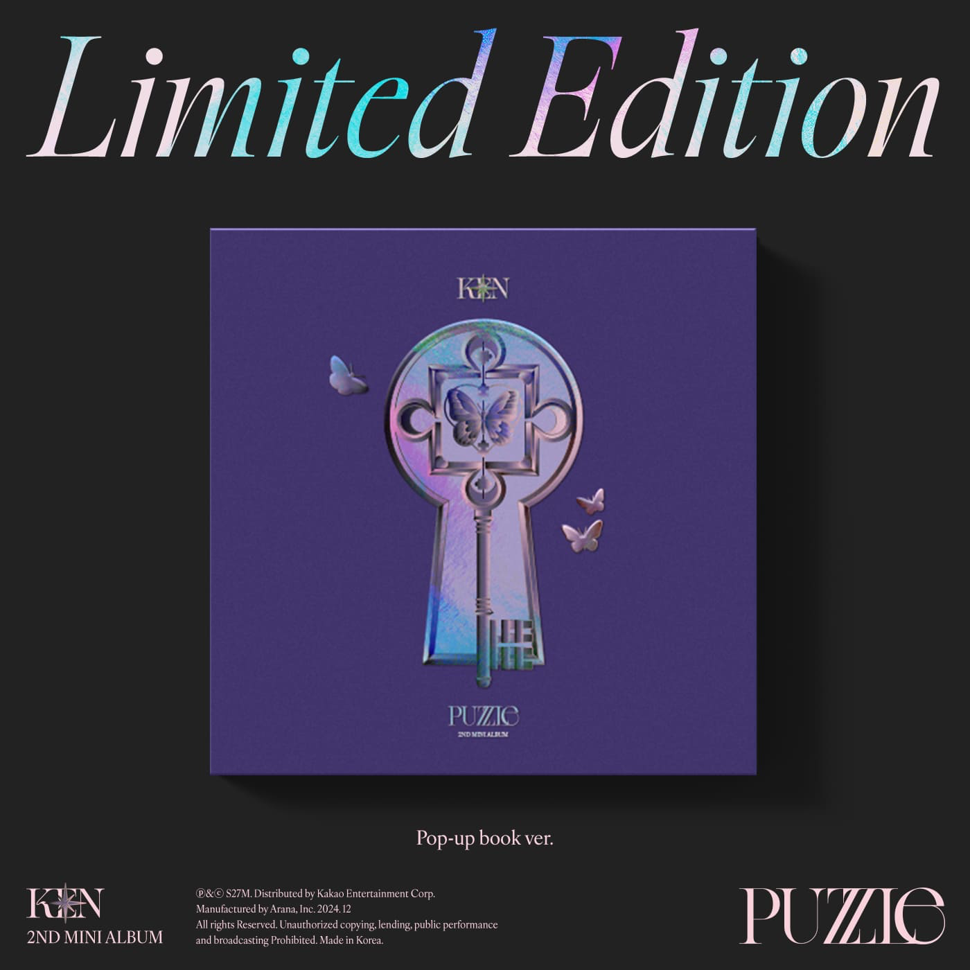 KEN 2nd Mini Album [PUZZLE] (Pop-up book Ver.)