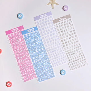 Jelly Alphabet Sticker Sheet