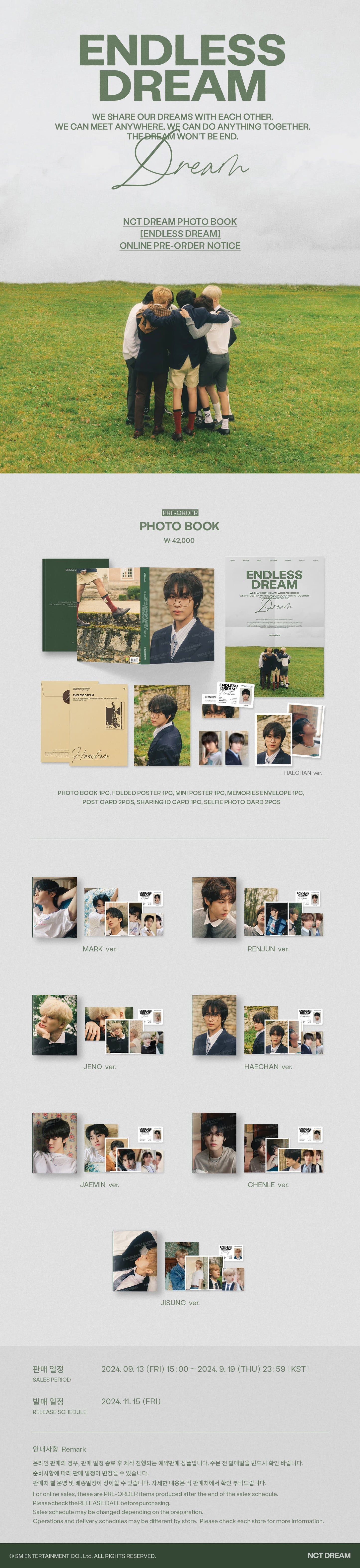 NCT DREAM 2024 NCT DREAM PHOTO BOOK [ENDLESS DREAM]