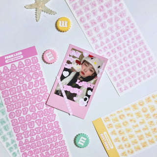 Jelly Alphabet Sticker Sheet
