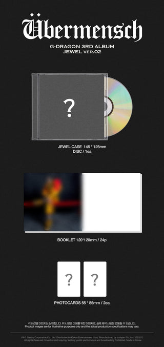 G-DRAGON 3rd Album [Übermensch] (JEWEL Ver.)