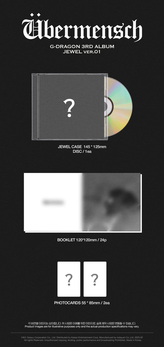 G-DRAGON 3rd Album [Übermensch] (JEWEL Ver.)
