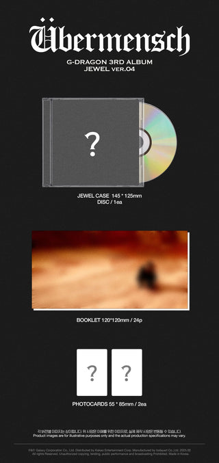G-DRAGON 3rd Album [Übermensch] (JEWEL Ver.)